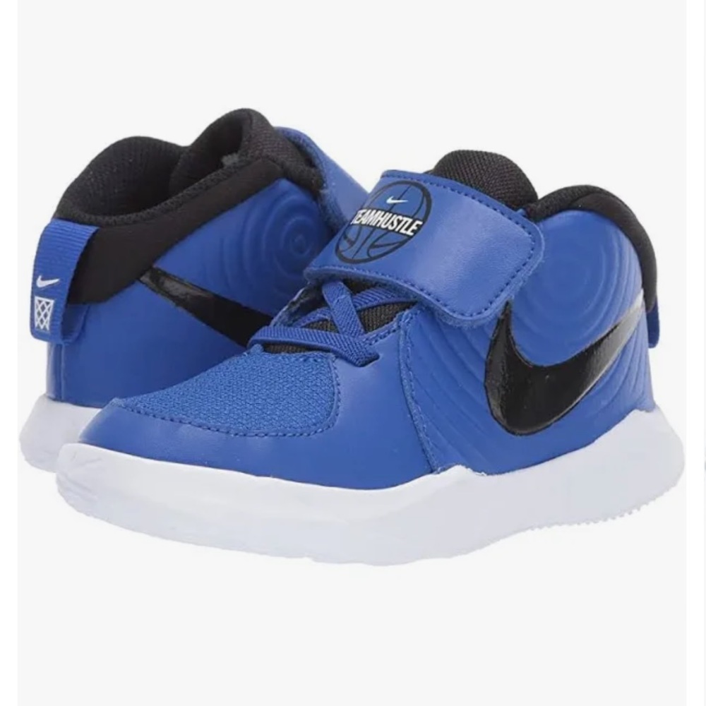 Nike | Team Hustle Blue sneakers infant toddler shoe size 2 new Nike D9